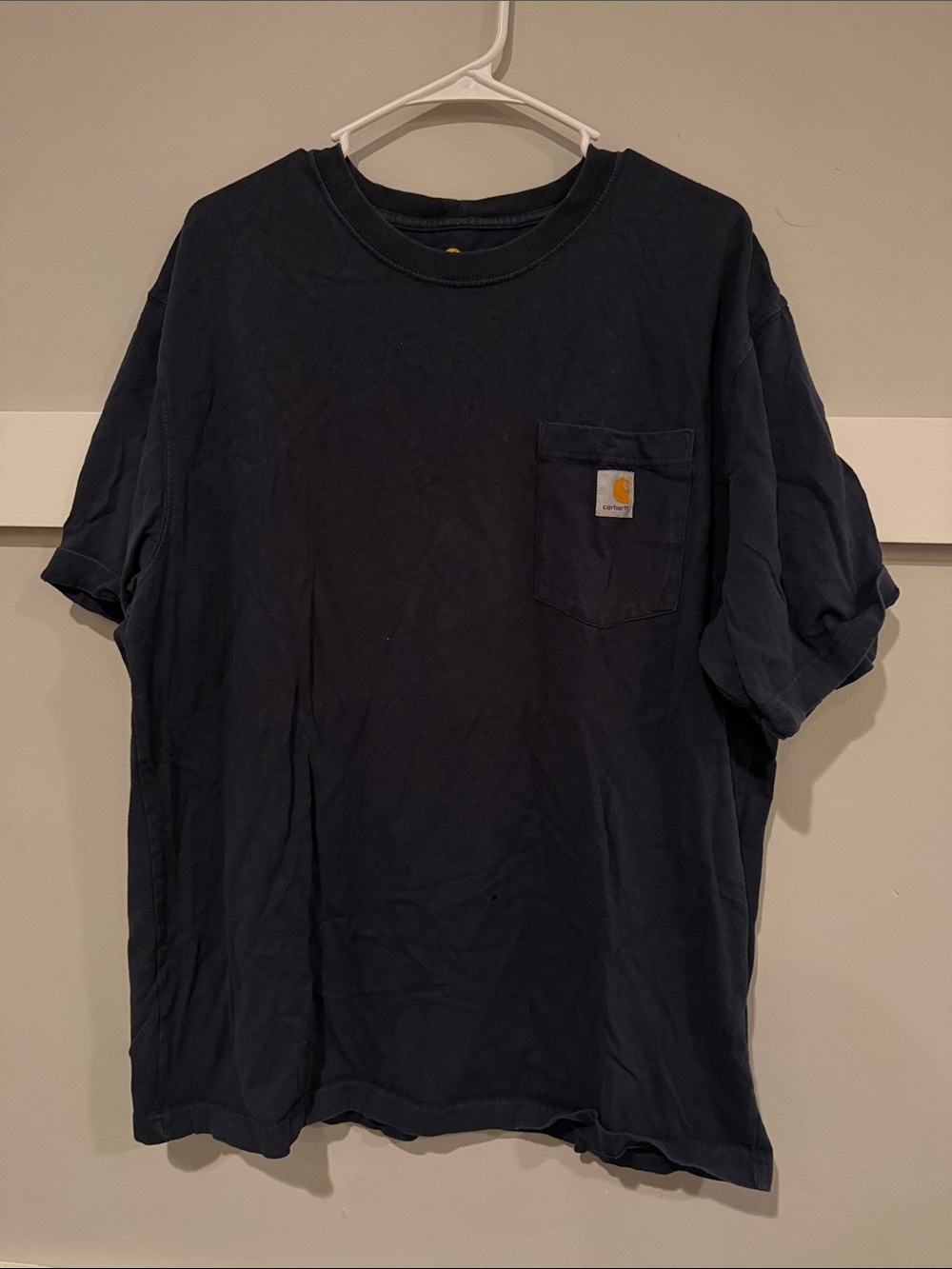 Carhartt Men's Dark Navy Pocket Short-Sleeve T-Shirt